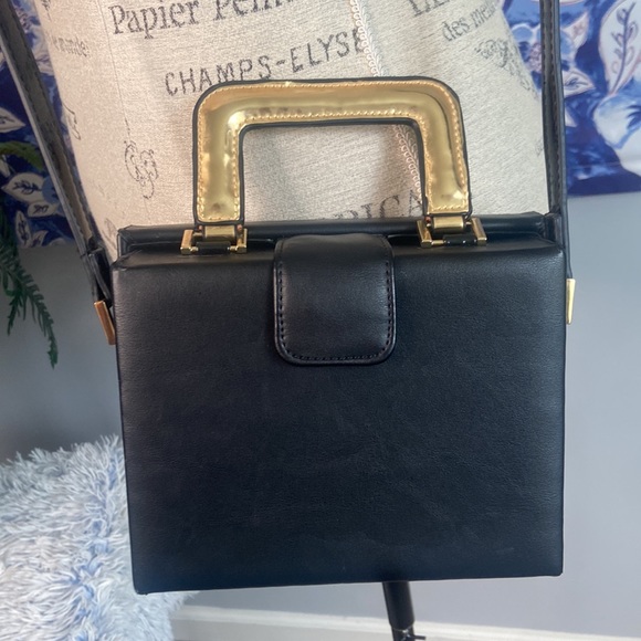 Telephone Purse Handbag Pink Black White Rotary Adjustable Shoulder Strap - Picture 5 of 9